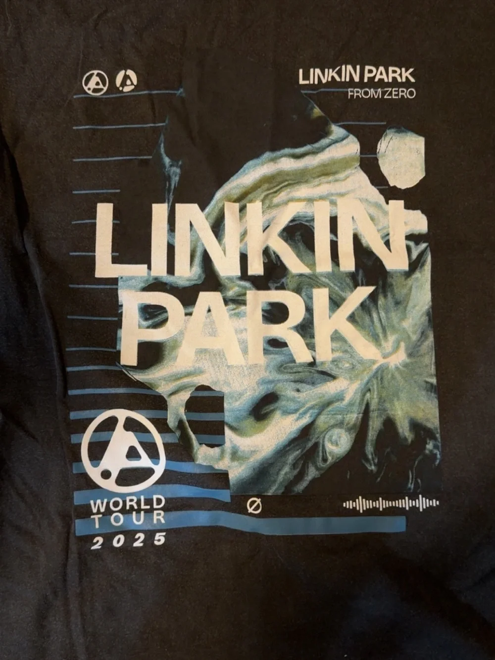 Linkin Park' Black Graphic Tour T‑Shirt